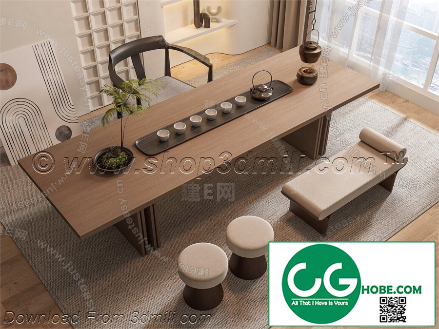 Tea Room 36 3D Model